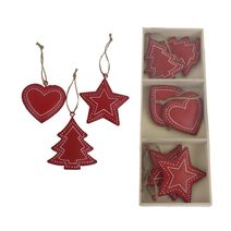 Dekorace k zavěšení, 6 ks K3734 - 7,3 cm