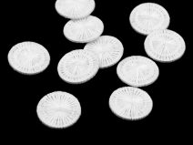 Knoflík nitěný pro ložní povlečení velikost 24; 26" balení 10 kusů