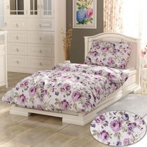 Bavlněné povlečení 140x200, 70x90cm Daniela fialová