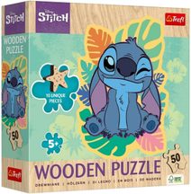 TREFL DŘEVO Puzzle obrysové Disney Lilo & Stitch 20x26cm 50 dílků