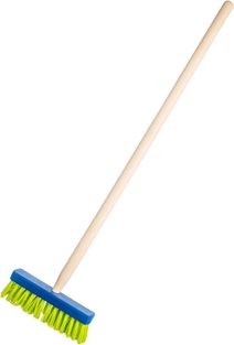 ŘEVO Koště dětské s násadou modré 80cm smeták *DŘEVĚNÉ HRAČKY*