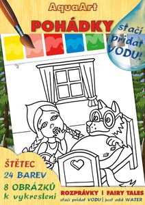 Omalovánky Stačí přidat vodu! Pohádky set s barvami a štětcem