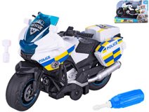 Motorka policejní šroubovací motocykl na setrvačník montážní set s nástroji
