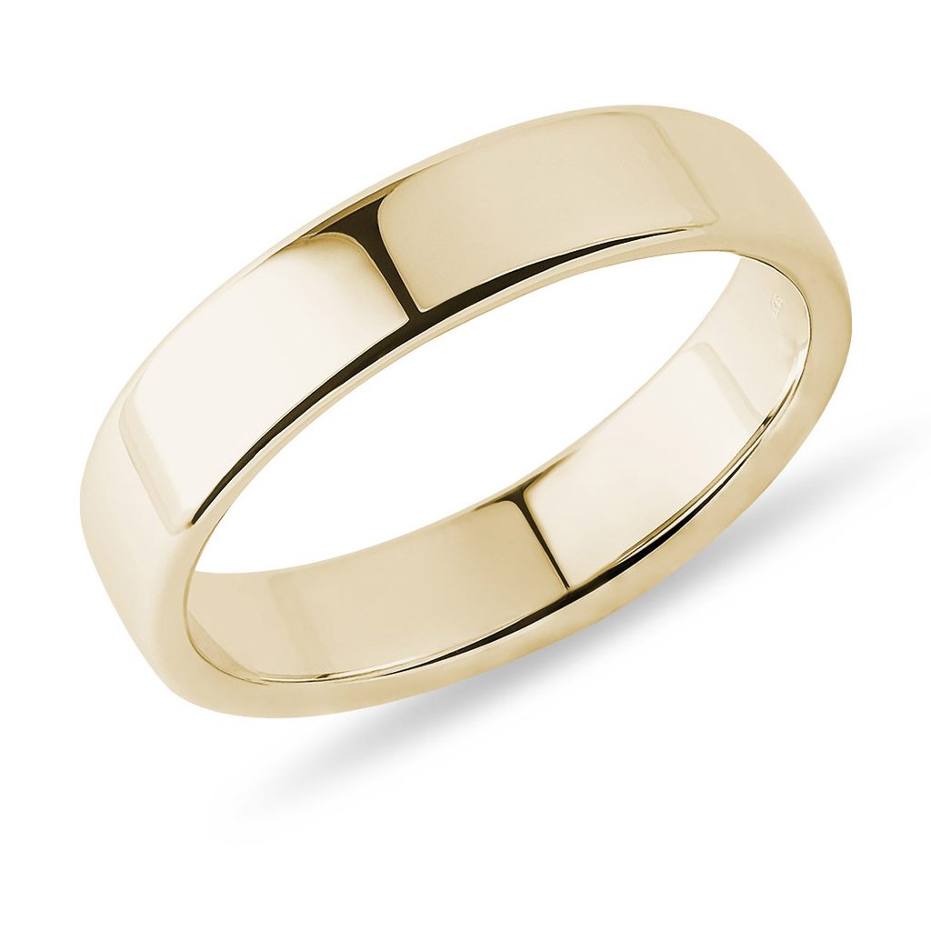 Modern Men's Ring in Yellow Gold MODERN MEN'S RING IN YELLOW GOLD - RINGS FOR HIM - WEDDING RINGS