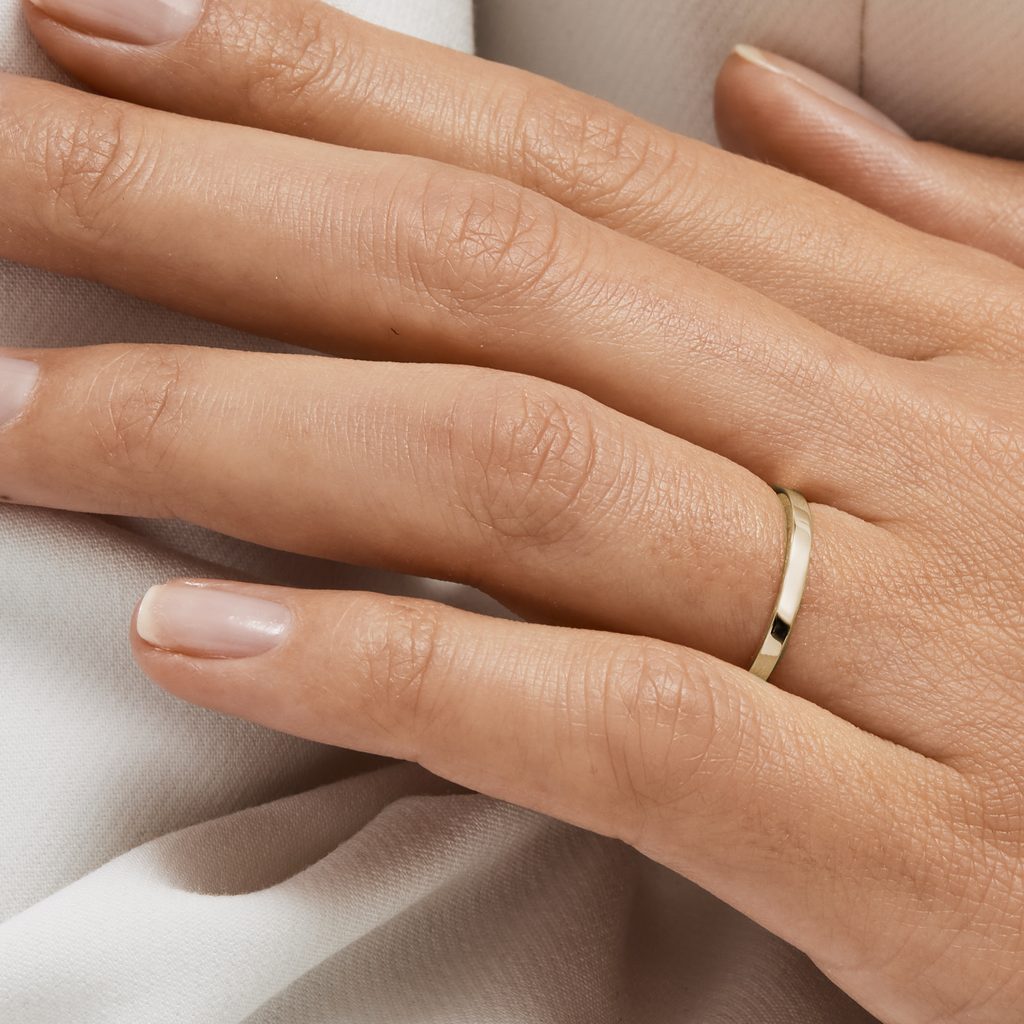 14K YELLOW GOLD RING - WOMEN'S WEDDING RINGS - WEDDING RINGS