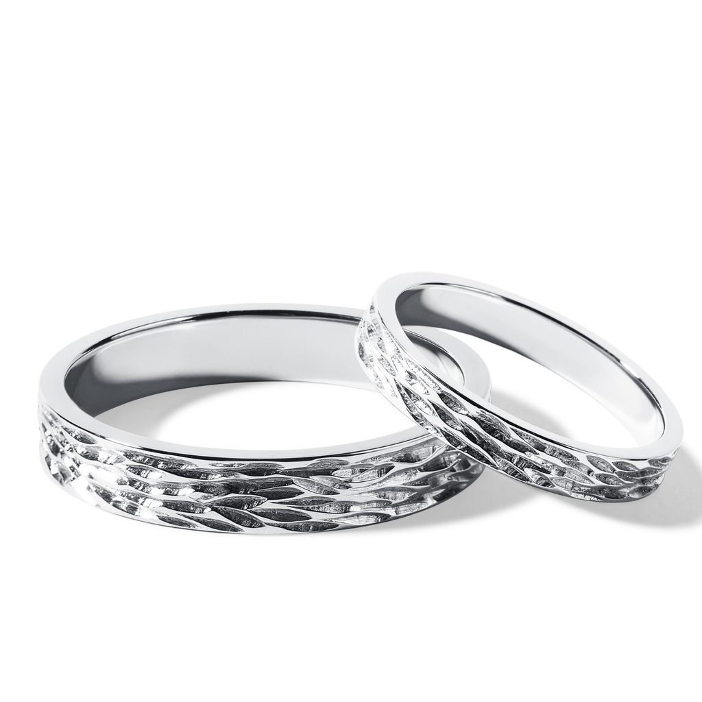Wedding Ring Set in White Gold WEDDING RING SET IN WHITE GOLD - WHITE GOLD WEDDING SETS - WEDDING RINGS