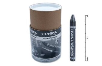 Černé grafitové křídy rozmývatelná 12 mm - 24 ks