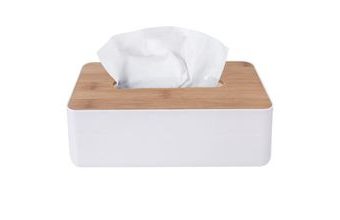 Box plast/dřevo na papírové kapesníky