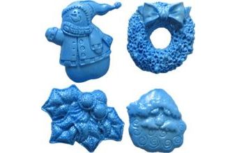 Silikonová forma - Vánoční vzory mini