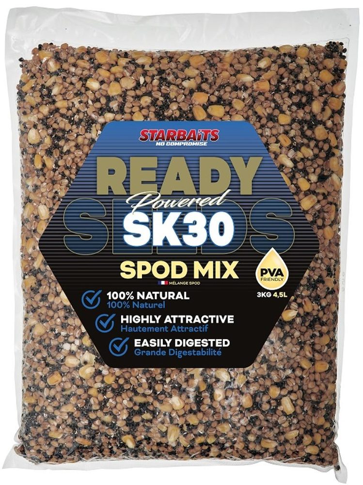 Starbaits Směs partiklů Spod Mix Ready Seeds 3kg - Kukuřice