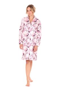 Dámský župan se zipem TOYA růžová 71 26 0010