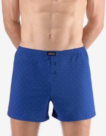 GINA pánské trenky volné, šité, s potiskem 75212P