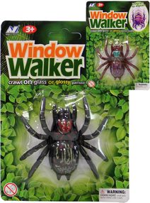 Pavouk na okno lezoucí dětská žertovinka 2 barvy plast