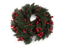 Vánoční umělá girlanda s bobulemi