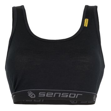 SENSOR MERINO ACTIVE dámská podprsenka, černá