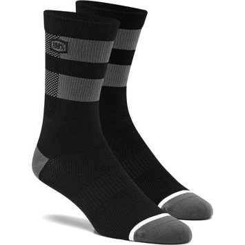 100% FLOW Performance Socks Black/Grey