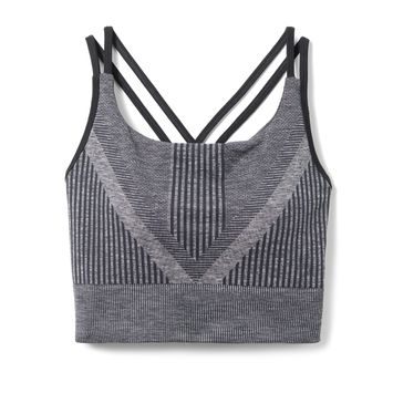 SMARTWOOL W INTRAKNIT STRAPPY BRA black heather