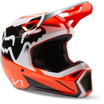 FOX V1 Leed Helmet Dot/Ece Fluo Orange
