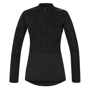 HUSKY Triko dlouhé dámské se zipem, černá