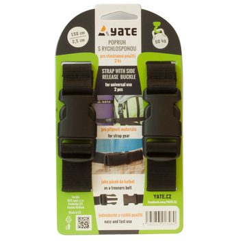 YATE Popruh se sponou 2,5x150 cm - 2 ks