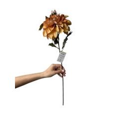 FLORISTA dália 2 virággal 54 cm, narancs