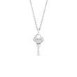 LOVE KEY PENDANT IN WHITE GOLD - WHITE GOLD NECKLACES - NECKLACES
