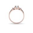 LUXURY ROSE GOLD ENGAGEMENT RING WITH DIAMONDS - DIAMOND ENGAGEMENT RINGS - ENGAGEMENT RINGS