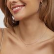 DIAMOND CLUSTER NECKLACE IN 14K ROSE GOLD - DIAMOND NECKLACES - NECKLACES