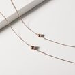 BALL PENDANT ON CHAIN NECKLACE IN ROSE GOLD - ROSE GOLD NECKLACES - NECKLACES