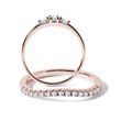 ROSE GOLD ENGAGEMENT AND WEDDING RING SET - ENGAGEMENT AND BRIDAL RING SETS - ENGAGEMENT RINGS