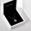 GOLD NECKLACE WITH A DIAMOND MEDALLION - DIAMOND NECKLACES - NECKLACES