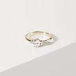 GOLD RING WITH MORGANITE AND DIAMONDS - MORGANITE RINGS - RINGS