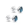 TOPAZ STUD EARRINGS IN WHITE GOLD - TOPAZ EARRINGS - EARRINGS
