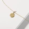 GOLD NECKLACE WITH A DIAMOND MEDALLION - DIAMOND NECKLACES - NECKLACES