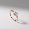 HEART SHAPED DIAMOND ENGAGEMENT RING IN ROSE GOLD - DIAMOND ENGAGEMENT RINGS - ENGAGEMENT RINGS
