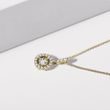 NECKLACE WITH BRILLIANTS IN 14K YELLOW GOLD - DIAMOND NECKLACES - NECKLACES