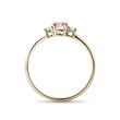 GOLD RING WITH MORGANITE AND DIAMONDS - MORGANITE RINGS - RINGS