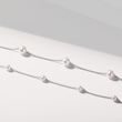 WHITE PEARL CHAIN BRACELET IN WHITE GOLD - PEARL BRACELETS - PEARL JEWELRY
