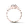 HEART SHAPED DIAMOND ENGAGEMENT RING IN ROSE GOLD - DIAMOND ENGAGEMENT RINGS - ENGAGEMENT RINGS