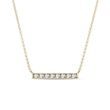 GOLD DIAMOND BAR NECKLACE - DIAMOND NECKLACES - NECKLACES