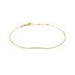YELLOW GOLD CHAIN BAR BRACELET - YELLOW GOLD BRACELETS - BRACELETS