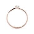 RING IN 14K ROSE GOLD WITH BRILLIANT - BRILLIANT CUT DIAMOND ENGAGEMENT RINGS - ENGAGEMENT RINGS