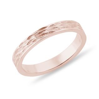 ENGRAVED RING IN ROSE GOLD - WOMEN'S WEDDING RINGS - WEDDING RINGS