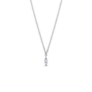 DIAMOND NECKLACE IN 14K WHITE GOLD - DIAMOND NECKLACES - NECKLACES