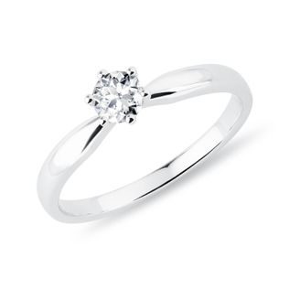 RING IN WHITE GOLD WITH 0.3CT BRILLIANT - BRILLIANT CUT DIAMOND ENGAGEMENT RINGS - ENGAGEMENT RINGS
