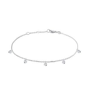 NÁRAMEK S PROVRTANÝMI LAB GROWN DIAMANTY V BÍLÉM ZLATĚ - NÁRAMKY S DIAMANTY - NÁRAMKY