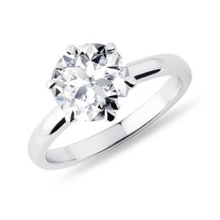 LUX LAB GROWN DIAMOND RING IN WHITE GOLD - RINGS WITH LAB-GROWN DIAMONDS - ENGAGEMENT RINGS