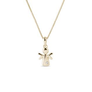 DIAMOND CHILDREN'S NECKLACE IN YELLOW GOLD - CHILDREN'S NECKLACES - NECKLACES