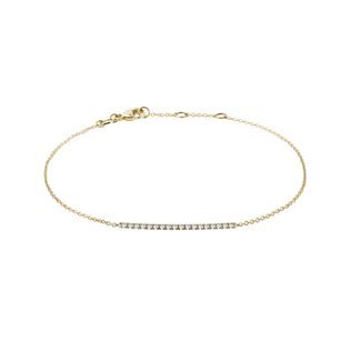 DIAMOND BAR GOLD BRACELET - DIAMOND BRACELETS - BRACELETS