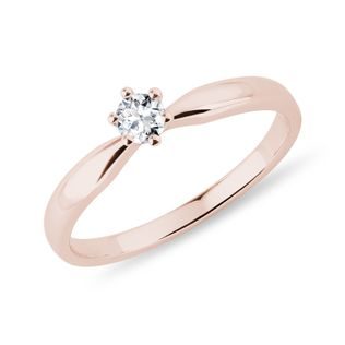 ROMANTIC ROUND DIAMOND ENGAGEMENT RING IN ROSE GOLD - BRILLIANT CUT DIAMOND ENGAGEMENT RINGS - ENGAGEMENT RINGS